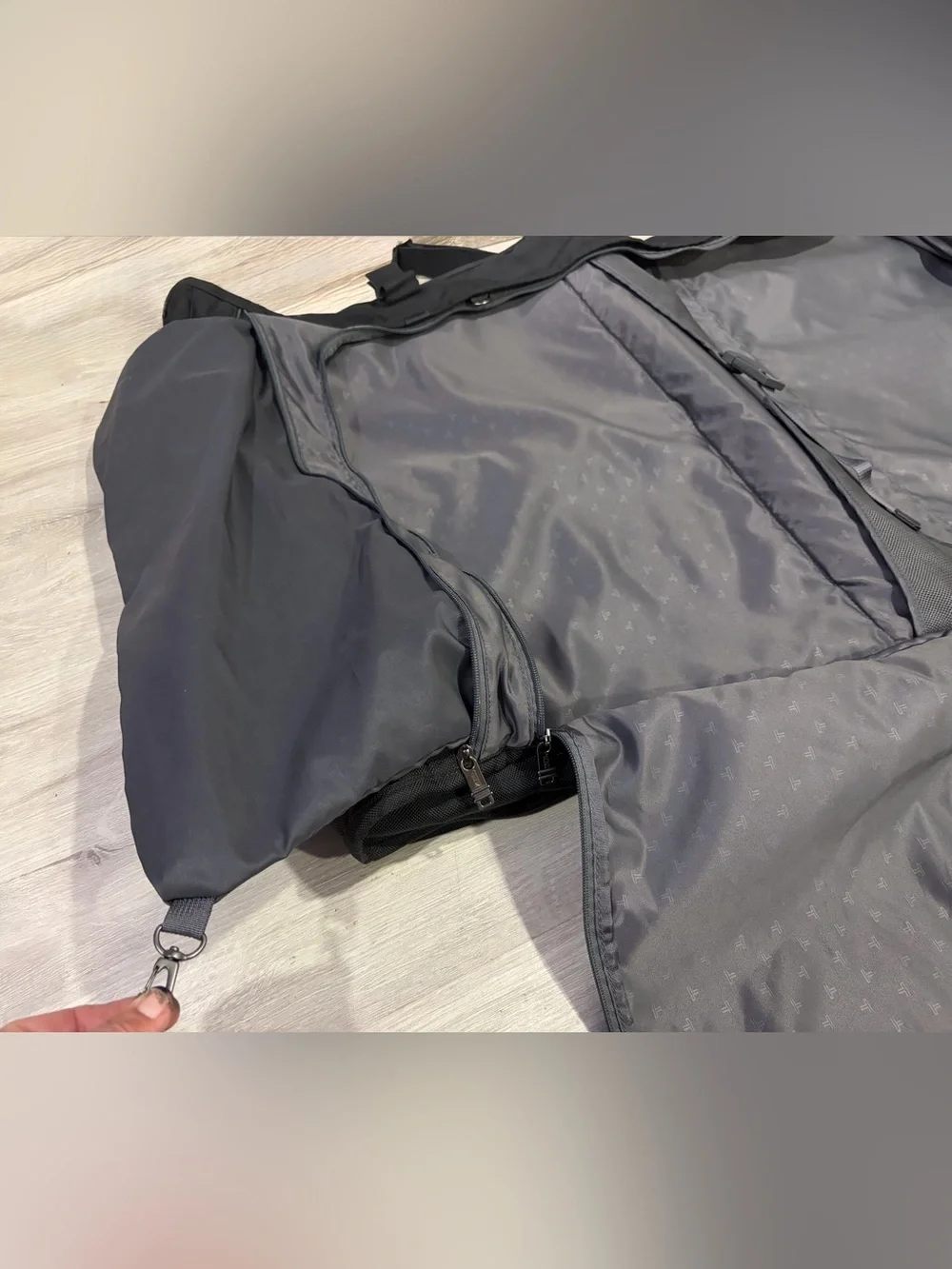 Tumi Black Travel Garment Bag with Multiple Exterior Pockets